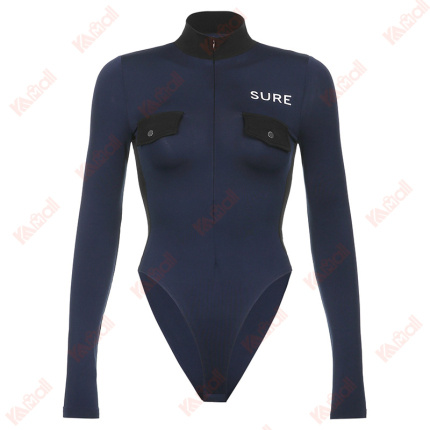 best blue bodysuit cheap plain